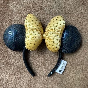 Gold Bow Mickey Mouse Ears